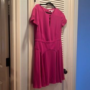Pink flowy knee length dress by Asian Von Furstenburg